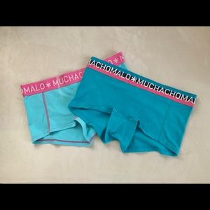 2 pair Girls Boy Shorts by MUCHACHOMALO